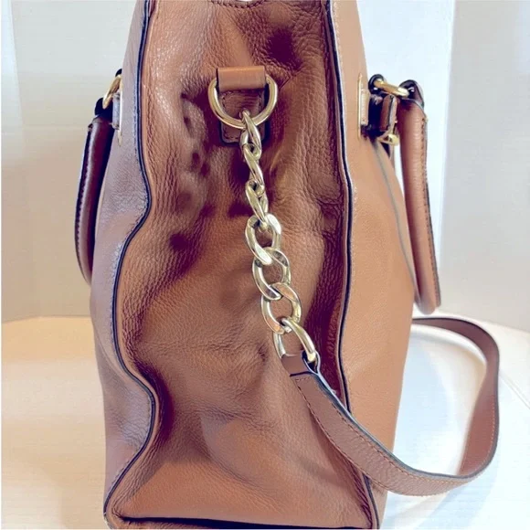 Michael Kors Brown and Gold Satchel Timeless Design. - Picture 5 of 12